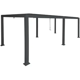 Mendler Gartenpavillon 3 x 6 m Anthrazit