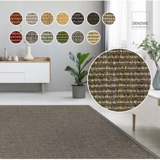 Dekowe Sisalteppich »Mara S2 mit Bordüre« rechteckig 5 mm Höhe Flachgewebe, Material: 100% Sisal, Wohnzimmer, Kundenliebling, grau