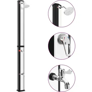 vidaXL Solardusche Silber 35 l