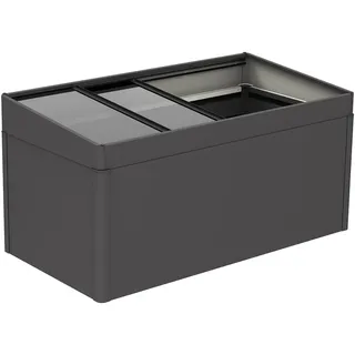 Biohort Frühbeetaufsatz für HochBeet 2 x 1 - dunkelgrau-metallic