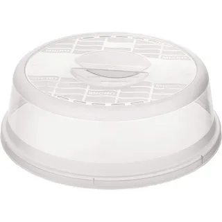 Rotho Basic Mikrowellenabdeckhaube, Kunststoff (PP) BPA-frei, transparent, (26.5 x 26.5 x 6.5 cm)