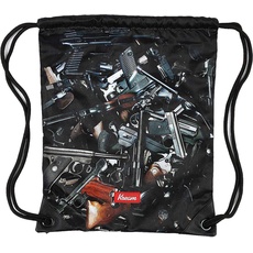 Kreem School Bag Turn-Beutel mit Waffen-Muster Trainings-Beutel 9152-5617/8800 Bunt