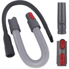 Schlauch Verlängerung + Flexible Fugendüse + Adapter Zubehör für Dyson V7 V8 V10 V11 V15 Staubsauger, Teleskop Staubsaugerschlauch, Lange Flachdüse, für die Reinigung von Ecken und Lücken