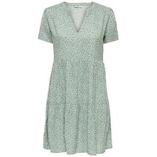 Only Sommerkleid Grün/Weiß 34
