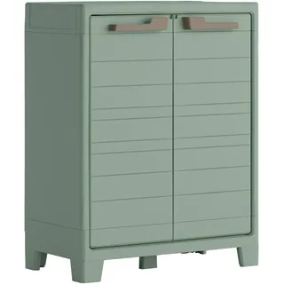KETER Geräteschrank , Jadegrün , Kunststoff , 2 Fächer , 80x100x44 cm , Freizeit & Co, Heimwerken, Werkstatteinrichtung, Werkzeugschränke