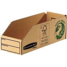 Bankers Box Earth Series Kleinteilebox 98mm (aus 100% recyceltem Karton, 50er-Packung) braun