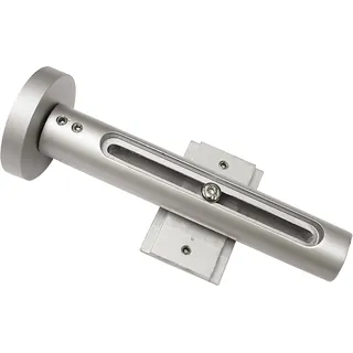 GARDINIA Wandträger für Flächenvorhangschiene silber
