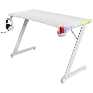 Trust GXT 709W Luminus Gaming-Tisch Weiß PC / Gamer