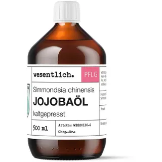 wesentlich. Jojobaöl kaltgepresst von wesentlich. 500 ml