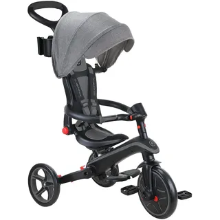 GLOBBER Explorer Trike Foldable 4in1 – Dreirad, Laufrad und Kinderwagen in 10/8,5 Zoll – TPR-Sitz – höhenverstellbares Kinderfahrzeug