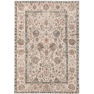Kunstloft Teppich Mara Beige 200x300 cm , Textil , Orientalisch , Rechteckig , 200x1 cm , Gots , waschbar , Teppiche und Böden, Teppiche
