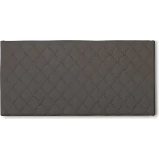 Bettkopfteil Dbernab, Kopfteil aus Kunstleder an der Wand, 100% Italy, geeignet für ein Queen-Size-Bett, Cm 130x60, Turteltaube - Grau