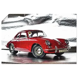 Artland Wandbild »Klassiker - Der Porsche 356« Auto 1 Stk. tlg. als Alubild, Outdoorbild, Leinwandbild, Poster, Wandaufkleber, rot