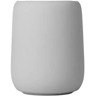 blomus -SONO- Zahnputzbecher aus Keramik, Microchip, Zahnbürstenhalter mit Platz für Zahnbürste und Zahnpasta, Soft-Touch, exklusives Badaccessoire (H / B / T: 11 x 8,5 x 8,5 cm, Microchip, 69066)