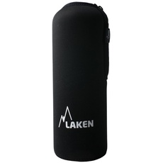 Laken Neoprenhülle für Flaschen aus Aluminium, 1,5 l, Laken, Schwarz