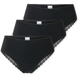 SCHIESSER Damen, 3 PACK Brazilian Slip Unterwäsche mit Spitze - Modern Multipacks",