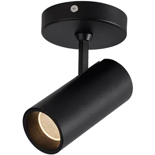 Aisilan LED Deckenstrahler 9W Schwarz – Dimmbar Schwenkbar – Moderner Deckenspot für Küche, Wohnzimmer und Schlafzimmer