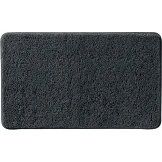 Erwin Müller Badematte, Badteppich, Badvorleger Rhodos Uni rutschhemmend Graphit Größe 60x100 cm - ultraweich, extrem saugfähig, flusenarm
