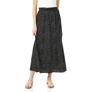 ONLY Damen Onlvenedig AOP Life Long Skirt WVN Noos Rock, Black 2, M EU