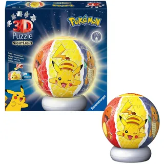 Ravensburger 3D Puzzle-Ball Nightlight Pokémon (72) 3D Puzzle