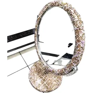 Kosmetikspiegel, elegantes Design, drehbare Funktion, Gold, 24x15cm - Gold