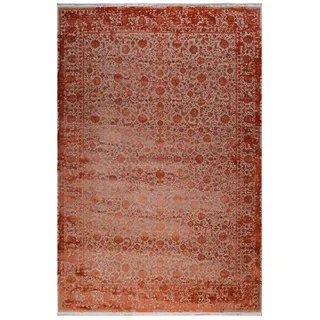 Esprit Vintage-Teppich , Grau, Terracotta , Textil , rechteckig , 120x170 cm , Textiles Vertrauen - Oeko-Tex® , für Fußbodenheizung geeignet, in verschiedenen Größen erhältlich, pflegeleicht, leicht zusammenrollbar , Teppiche und Böden, Teppiche, Webteppiche