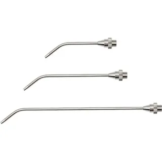 Riegler Verlängerungsdüse, Bohrung 3,0 mm, MS vern., 100 mm lang gebogen