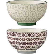 Bild Schalen Karine, grau grün lila, Keramik, 2er Set