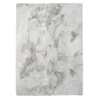 PASSUA Hochflor-Teppich Dave, quadratisch, 120 x 120 cm, Hellgrau - Hellgrau