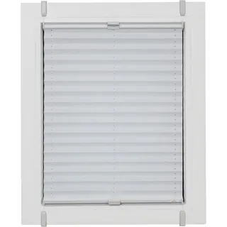 SUNLINES Plissee »One Size Style Crush« blickdicht ohne Bohren verspannt Zubehörfarbe grau, zum Klemmen, weiß