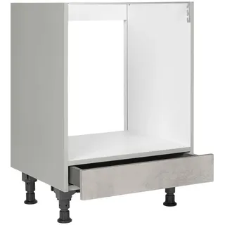 Nobilia Herdumbauschrank , Hellgrau , Holzwerkstoff , 1 Schubladen , einzeln stellbar , 60x87x56 cm , Blauer Engel, Pefc, Goldenes M, Made in Germany, DGM-Klimapakt , Zusatzausstattung erhältlich , Küchen, Küchenmöbel, Küchenschränke, Geräteumbauschränke