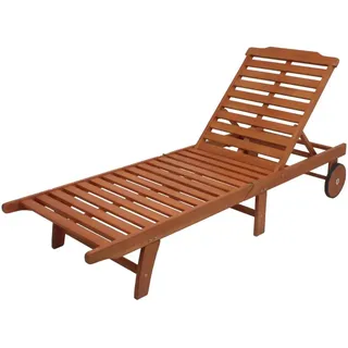 Garden Pleasure Palm Springs Klappliege 197 x 69 x 30 cm Braun
