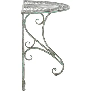 SAFAVIEH Modern Akzent-Tische für den Außenbereich, Antikes Dunkelgrün, 90 × 47 × 74
