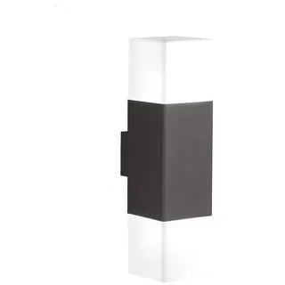 Trio Außenwandleuchte Aluminiumguss 33 cm inkl. 2 x E14, 4 W anthrazit