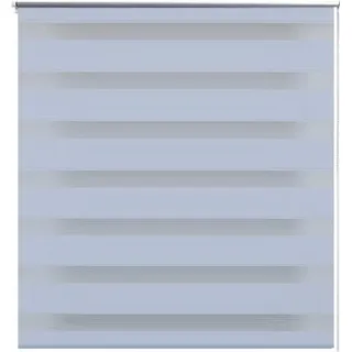 Zebra-Rollo 60,9 x 120 cm, Stoffbreite 56,7 cm, Weiß - Weiß, Bunt