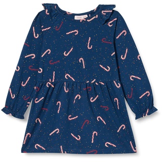 NOA NOA MINIATURE Girl's Mini Girl HaleyNNM Dress, Print Blue/Red, 98 / 3Y