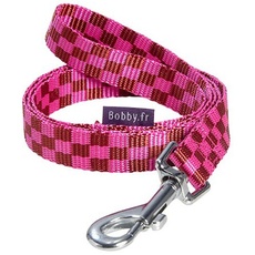 Bobby LLAF_Rouge_S Leine Damier, S, rot