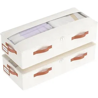Unterbettbox Beige 60x30x15cm Faltschachtel - Beige