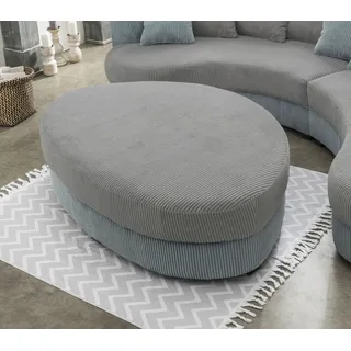 Home Affaire Polsterhocker Lazio 150 x 38 x 96 cm Grau/Türkis