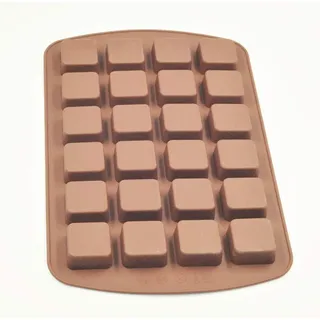 Selecto Bake Antihaftbeschichtete Silikon-Brownie-Pfanne von mit 24 Gittern für Brownie und Schokolade, Schokoladenform für Trüffel, Brot, Muffin, Brownie, Maisbrot, Käsekuchen und Seife