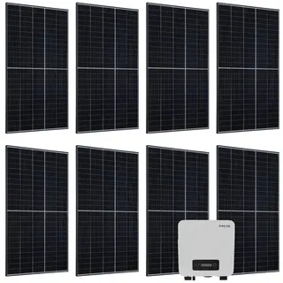 Juskys Solaranlage Set mit 8 Risen 410 W Solarpaneele & Wechselrichter