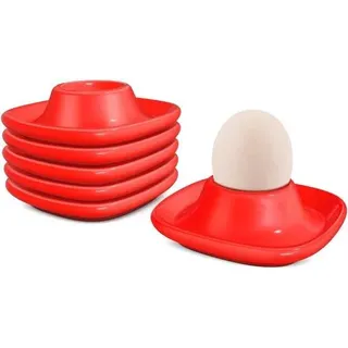 Famanu Eierdopjes Set - 6 Stapelbare Eierhalter aus Keramik