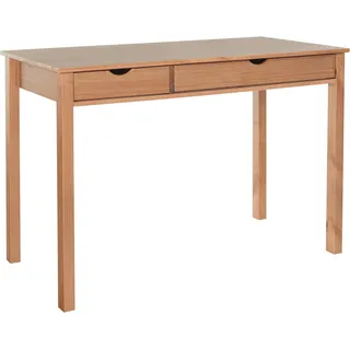 INOSIGN Schreibtisch »Gava«, massives Kiefernholz, für das home office, Laptoptisch Breite 120 cm beige