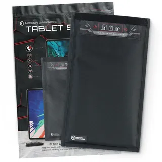 Mission Darkness Faraday-Tasche ohne Fenster für Tablets // Geräteabschirmung für Strafverfolgung und Militär, Privatsphäre von Führungskräften, Anti-Hacking, Reise- und Datensicherheit