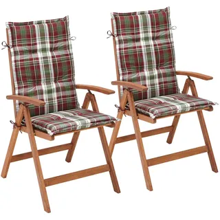 Merxx Borkum Gartenstuhl 57 x 62 x 107 cm braun 2 St.