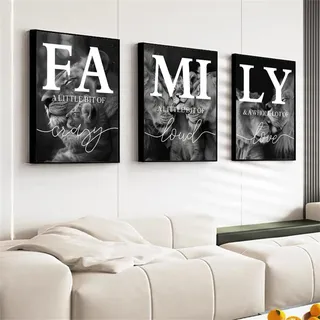 Löwe und Löwin Leinwand Bilder,NordicTier Poster Dekoration,Afrika Family Kunst Drucke für Schlafzimmer bild Wohnkultur Dekor Kein Rahmen. (Löwe C, 3 * 40x60cm)