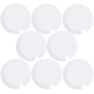 MAUL Facetterand Magnete (8 Stück) MAULpro Ø 15mm | mini Magnete aus Kunststoff | starke Magnete für Whiteboard und Magnettafel | ideal für Büro, Homeoffice und Werkstatt | Weiß