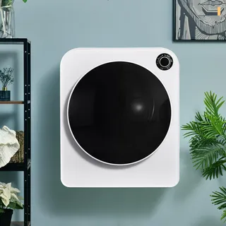 Sweiko Ablufttrockner Wäschetrockner / Edelstahl trockner /3 kg / 830W / Weiß/ Dreifachfilter / 5 Programme / weiß / Überhitzungsschutz, Kann an der Wand montiert werden