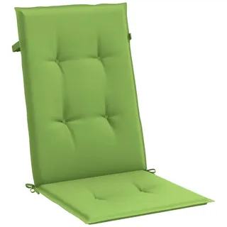 vidaXL Hochlehner-Auflagen 2 Stk. Melange Grün 120x50x4 cm Stoff - Grün
