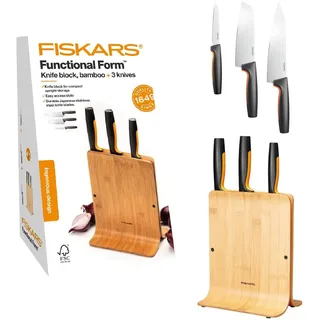 Fiskars Functional Form Messerblock 3-tlg. Bambus
